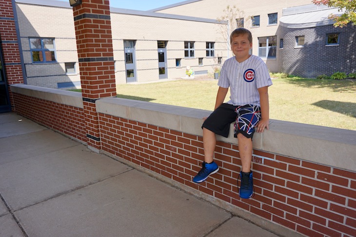 <p>GMS fifth grader Bradyn Martinson initiated the schoolwide fundraiser for hurricane relief. What a cool kid!</p>
