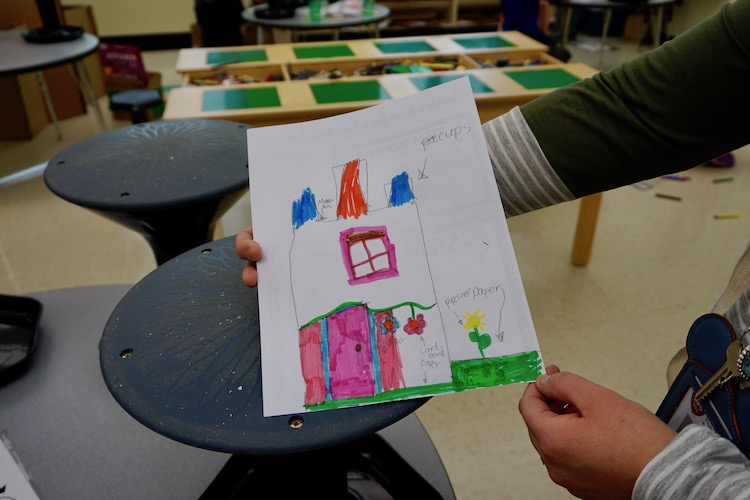 <p>As part of the planning process, students had to draw their home. It all starts with a vision!</p>
